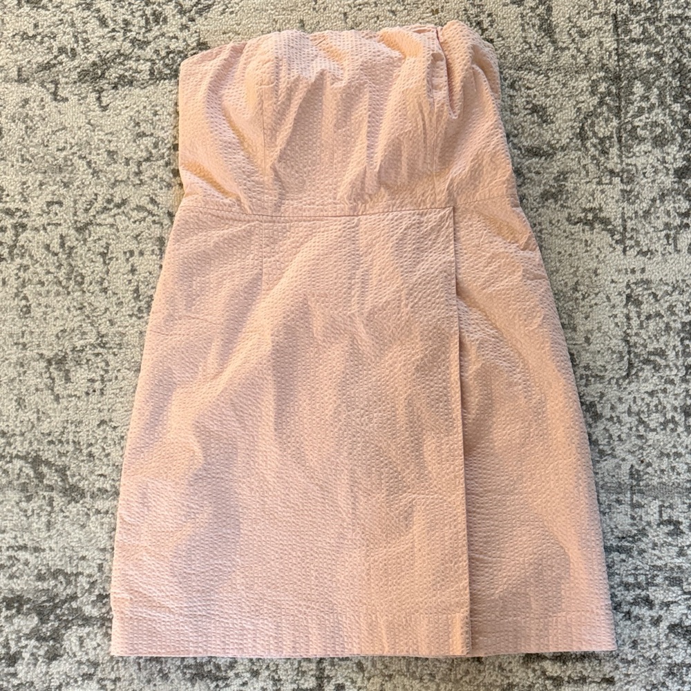 Vineyard Vines pink seersucker dress